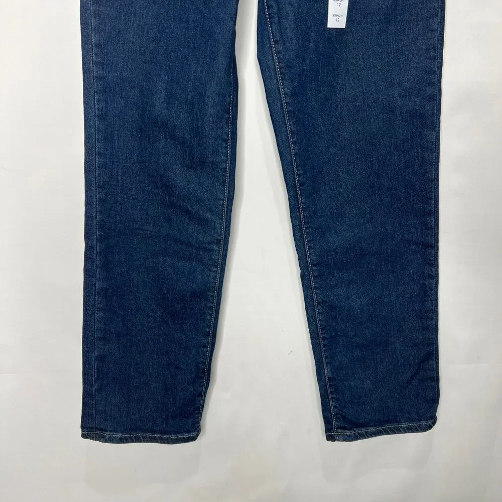NWT Sonoma Boy’s Jeans sz 12 Everyday Dark Wash Straight Pants Adjustable Waist